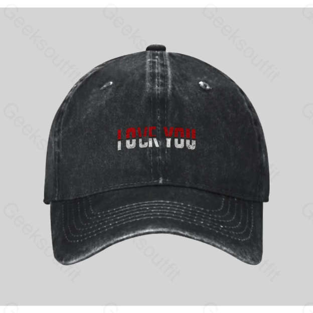 Mixed Emotions Washed Vintage Baseball Cap Black
