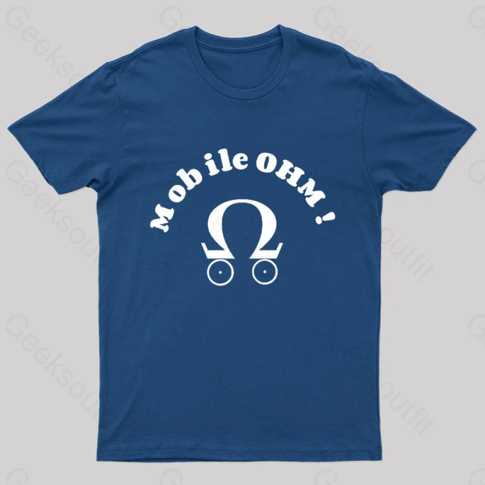 Mobile Ohm! Geek T-Shirt Navy / S