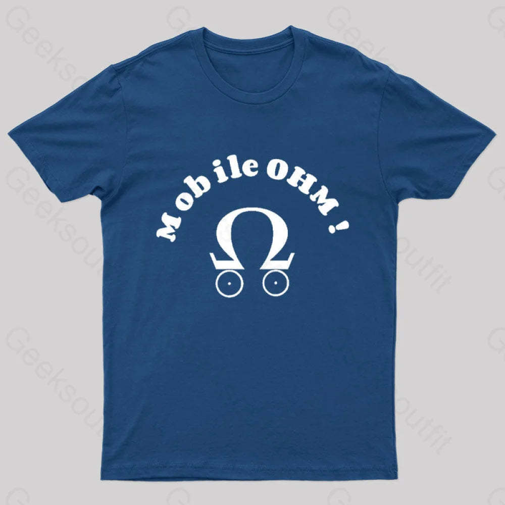 Mobile Ohm! Geek T-Shirt Navy / S