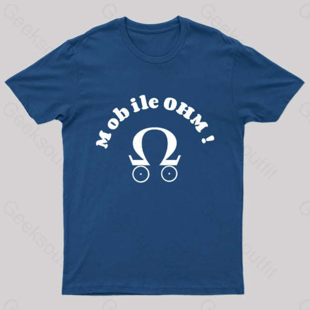 Mobile Ohm! Geek T-Shirt Navy / S