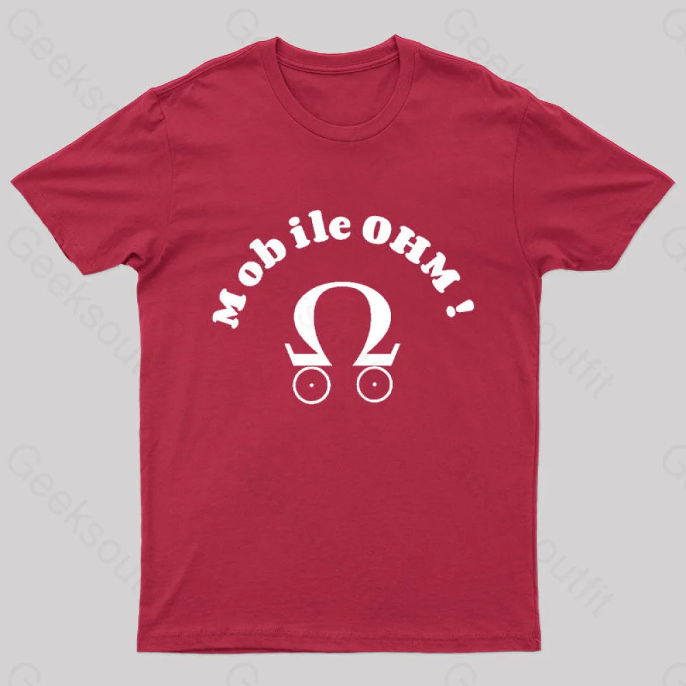 Mobile Ohm! Geek T-Shirt Red / S