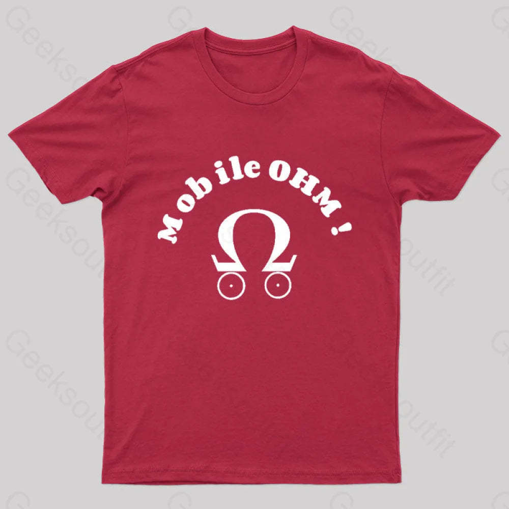 Mobile Ohm! Geek T-Shirt Red / S