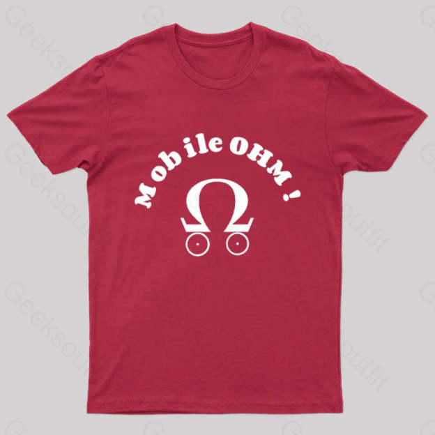 Mobile Ohm! Geek T-Shirt Red / S