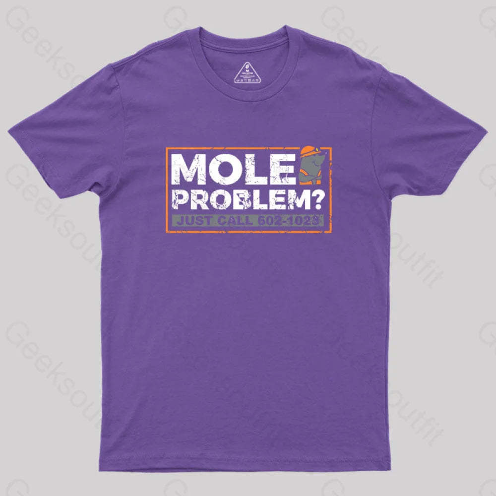 Mole Problems Just Call Avogadro Geek T-Shirt Purple / S