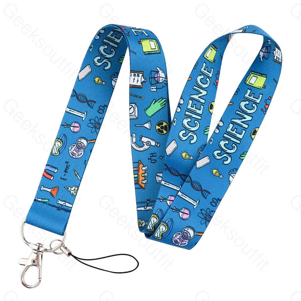 Molecular Dna Chemistry Tools Lanyard Keychain Yz79-4