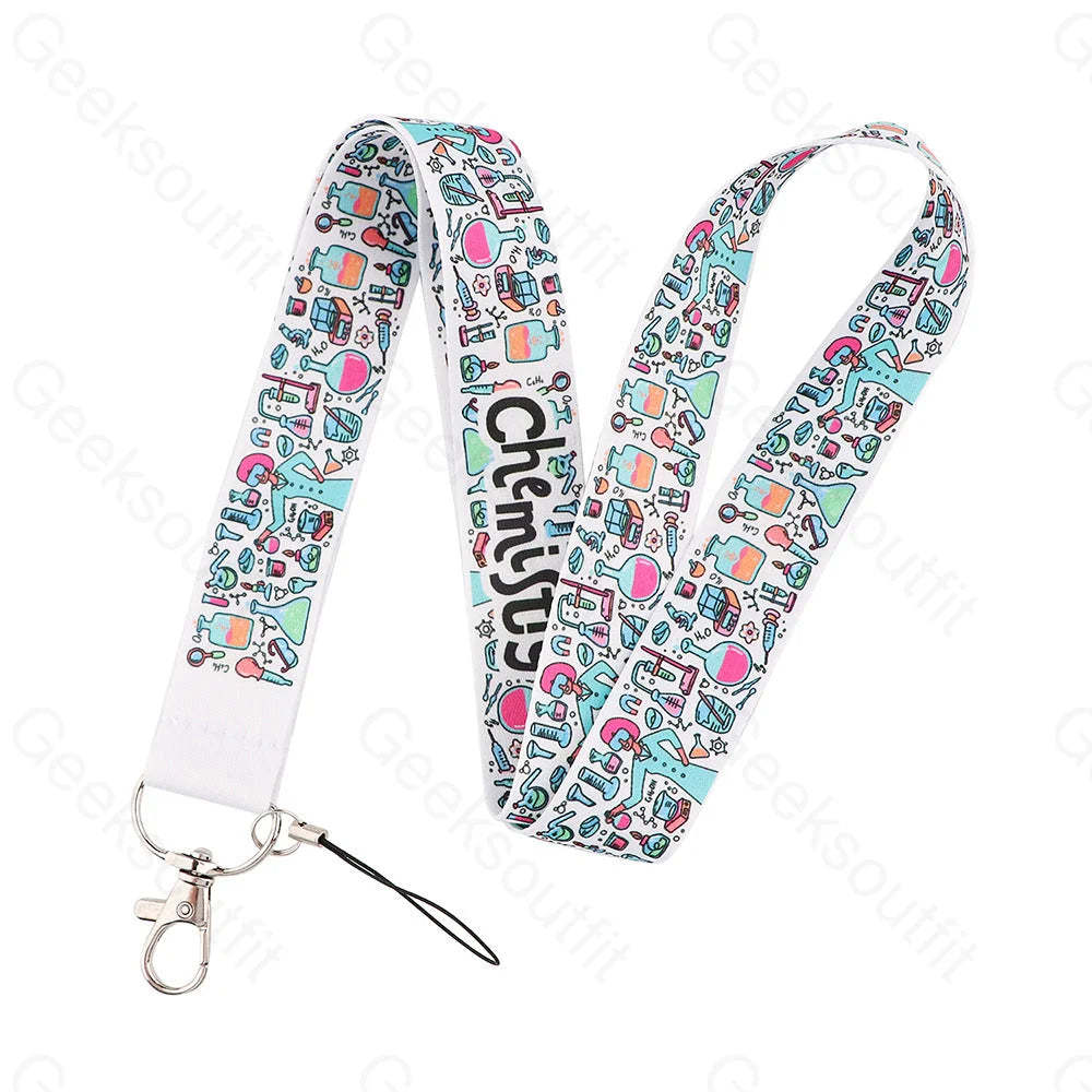 Molecular Dna Chemistry Tools Lanyard Keychain Yz79-6
