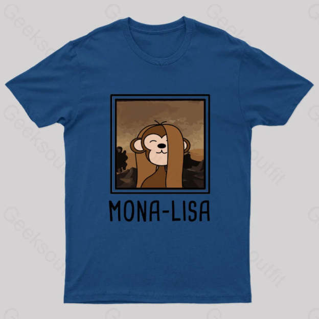 Mona Lisa Geek T-Shirt Navy / S