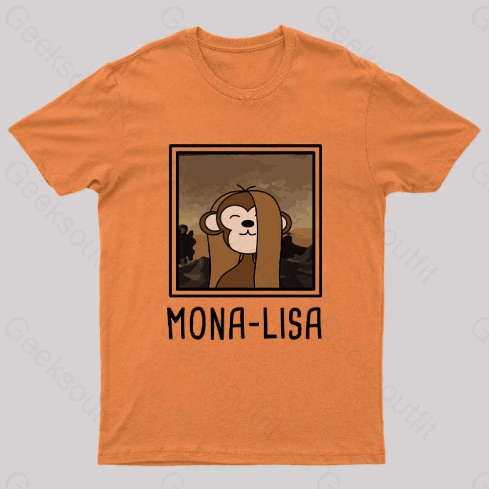Mona Lisa Geek T-Shirt Orange / S