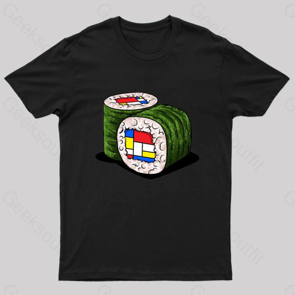 Mondrians Sushi Nerd T-Shirt Black / S