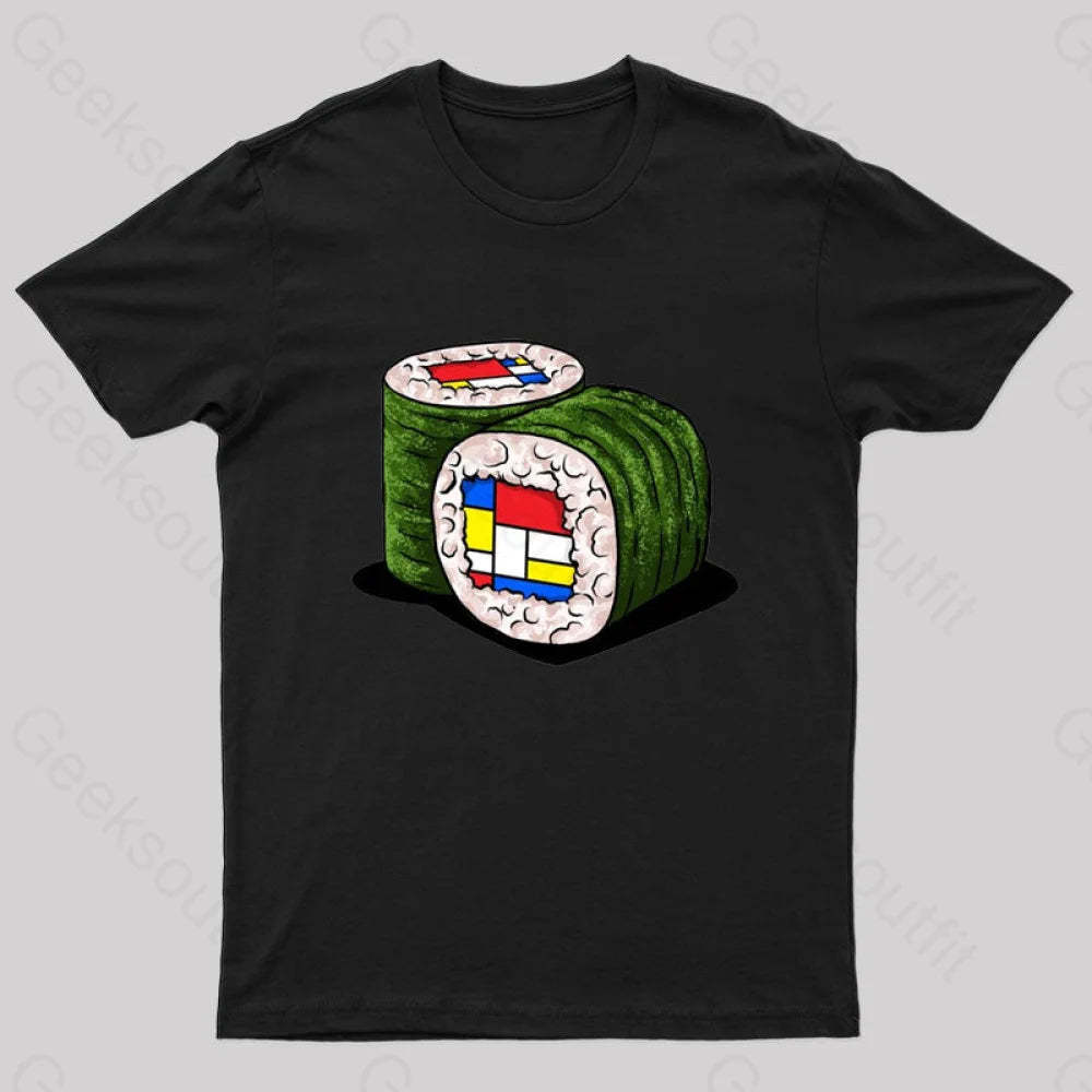 Mondrians Sushi Nerd T-Shirt Black / S