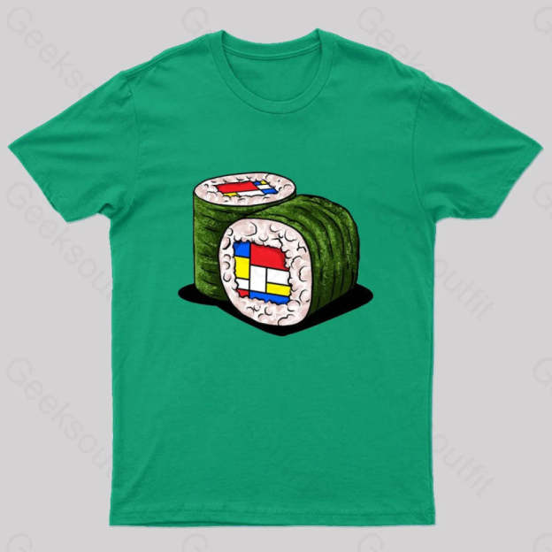 Mondrians Sushi Nerd T-Shirt Green / S