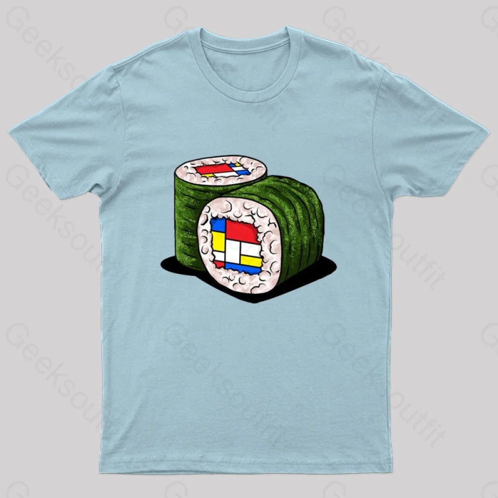 Mondrians Sushi Nerd T-Shirt Light Blue / S