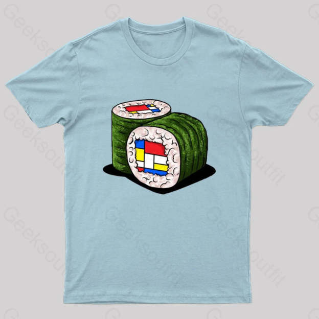 Mondrians Sushi Nerd T-Shirt Light Blue / S