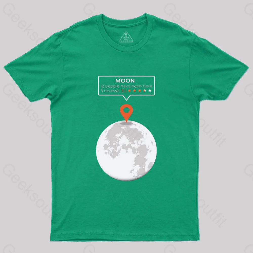Moon Location T-Shirt Green / S