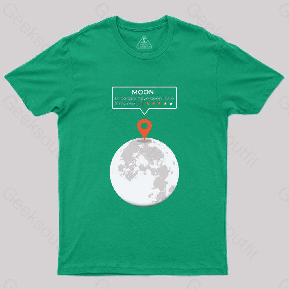 Moon Location T-Shirt Green / S