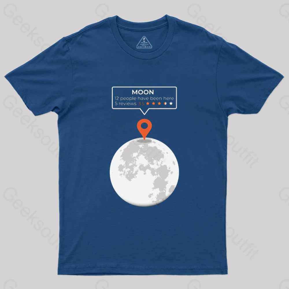 Moon Location T-Shirt Navy / S
