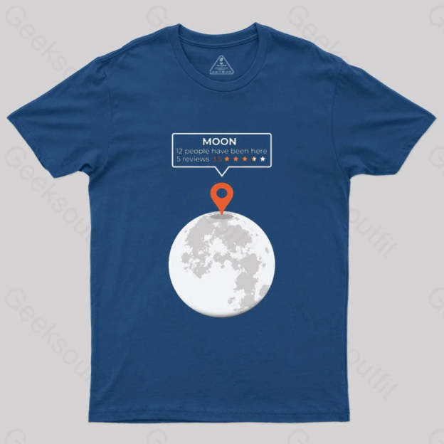 Moon Location T-Shirt Navy / S