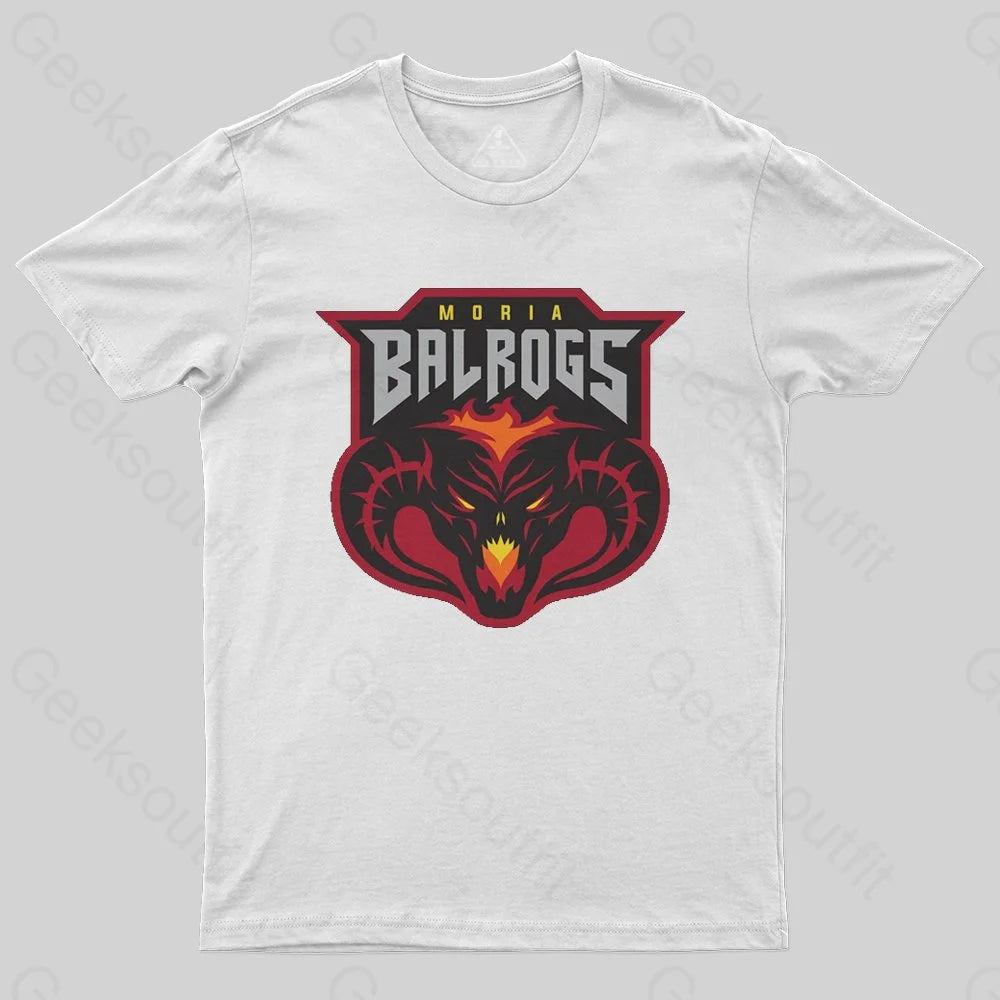 Moria Balrogs Team Logo T-Shirt - Geeksoutfit