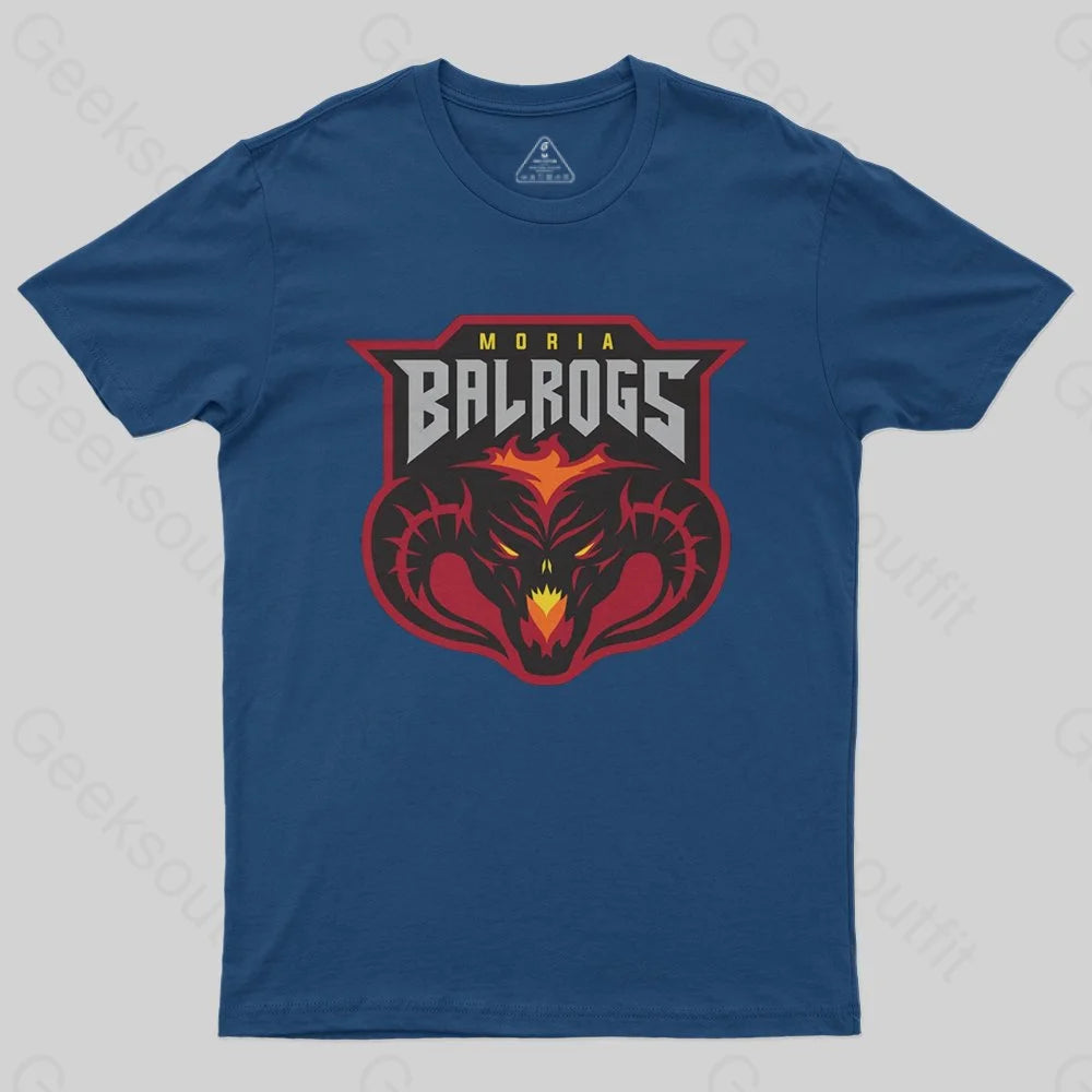 Moria Balrogs Team Logo T-Shirt - Geeksoutfit