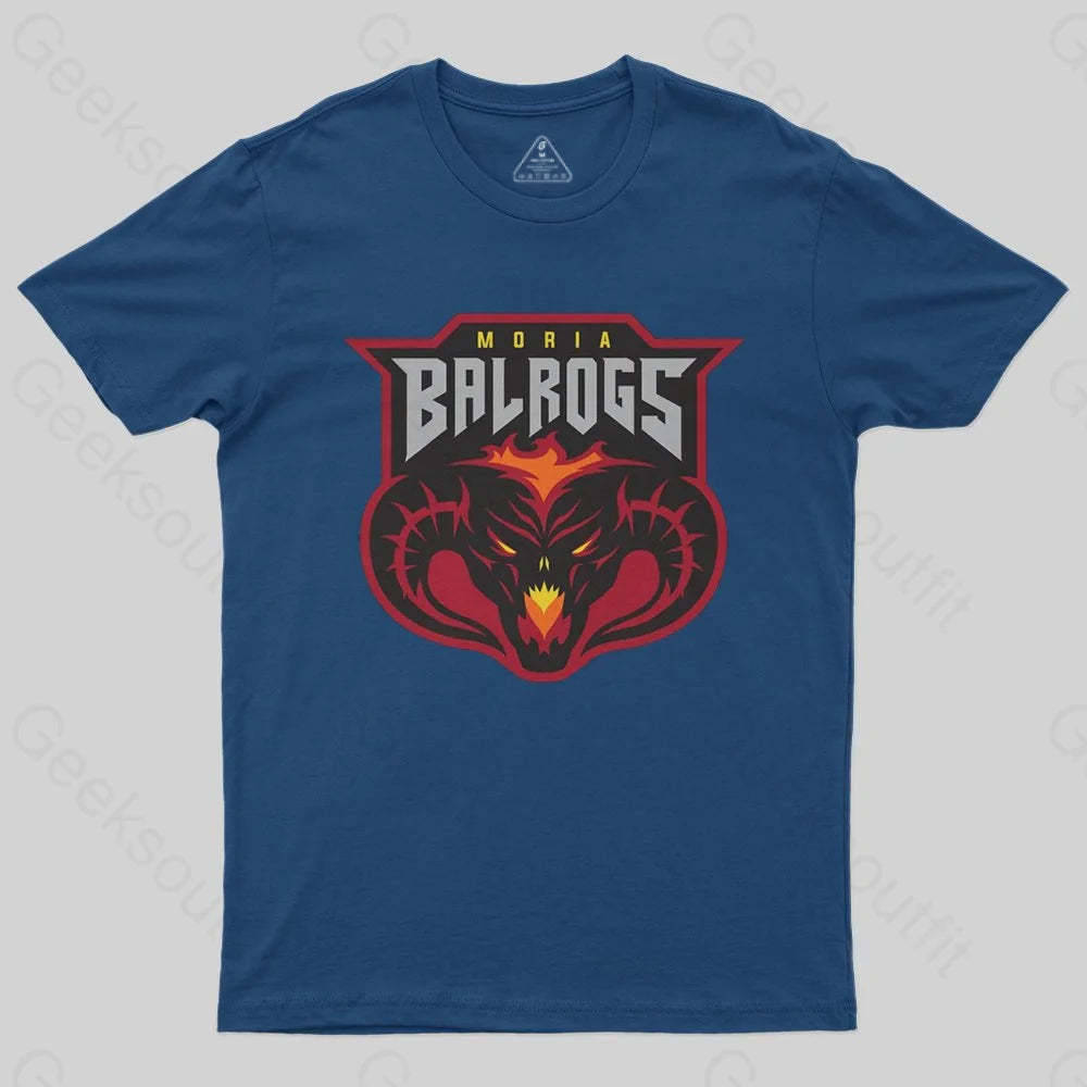 Moria Balrogs Team Logo T-Shirt - Geeksoutfit