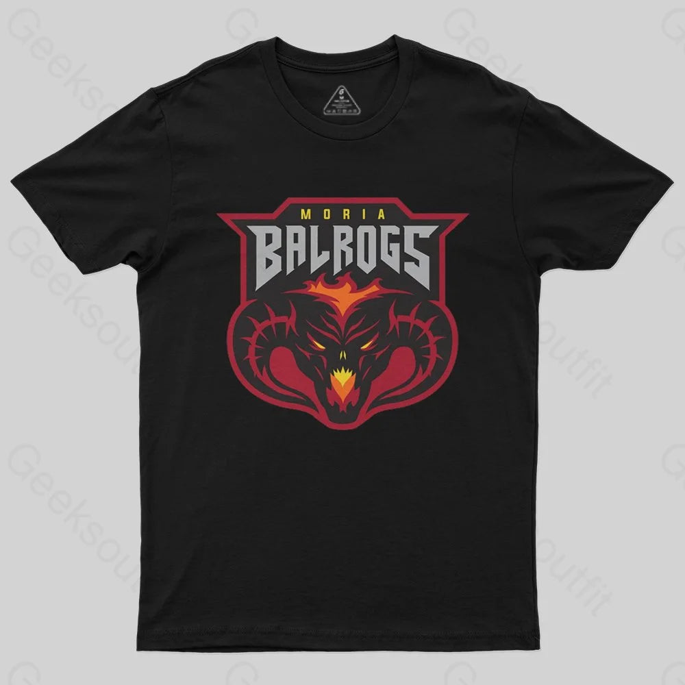 Moria Balrogs Team Logo T-Shirt - Geeksoutfit