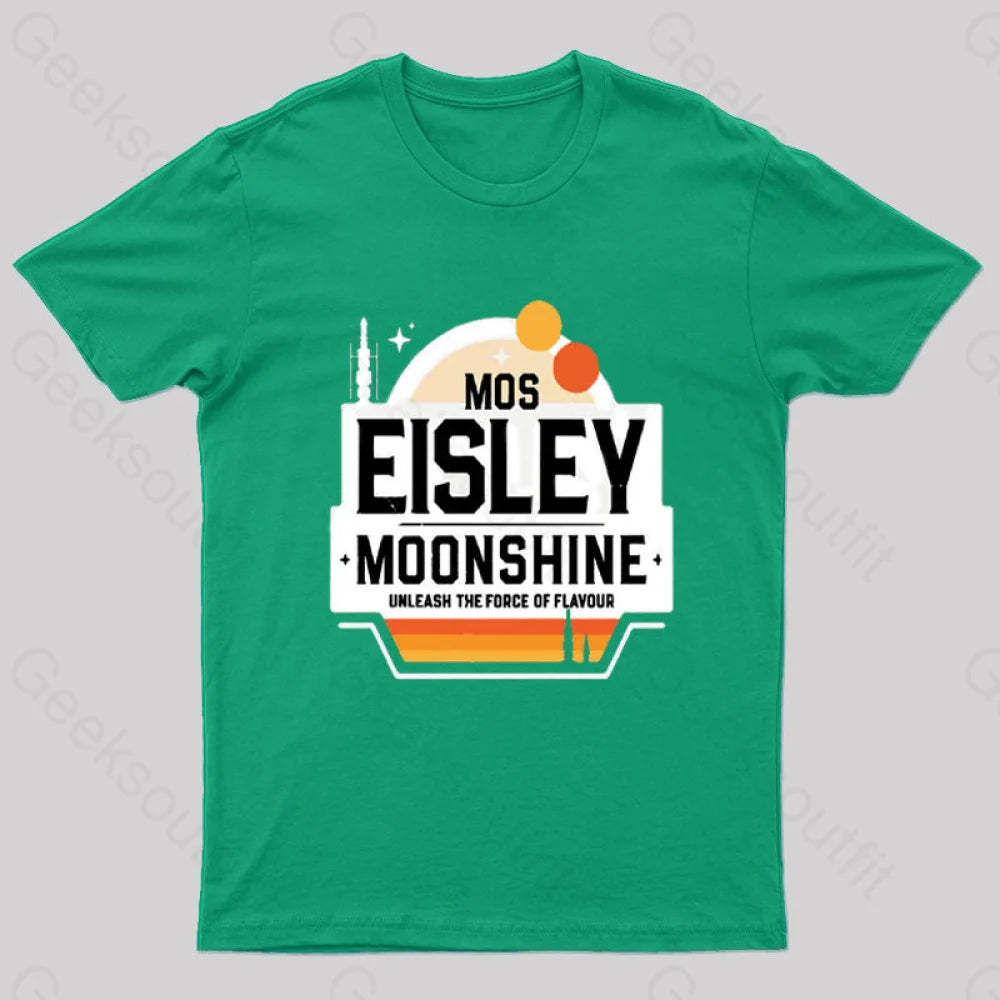 Mos Eisley Moonshine Nerd T-Shirt Green / S