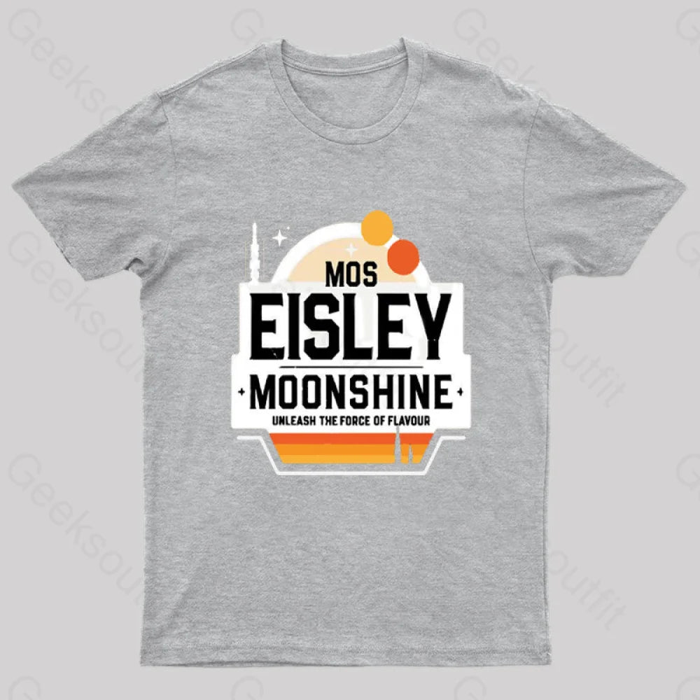 Mos Eisley Moonshine Nerd T-Shirt Grey / S