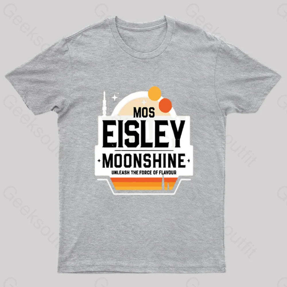 Mos Eisley Moonshine Nerd T-Shirt Grey / S