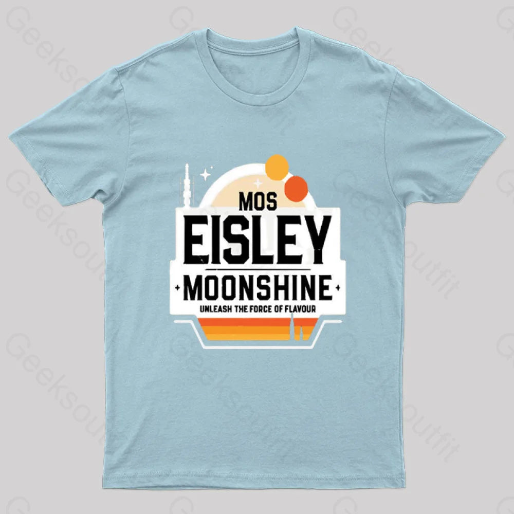 Mos Eisley Moonshine Nerd T-Shirt Light Blue / S