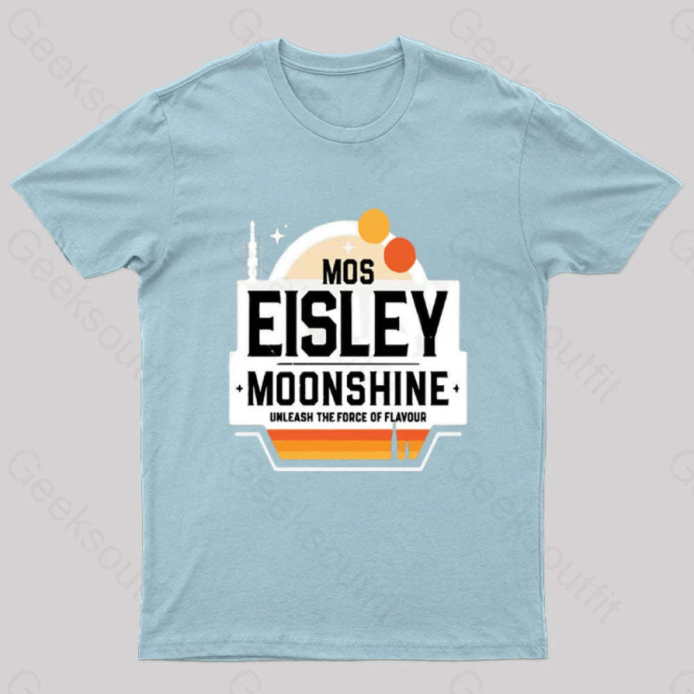 Mos Eisley Moonshine Nerd T-Shirt Light Blue / S