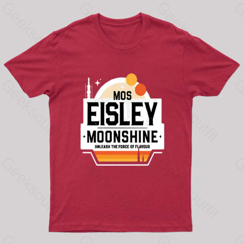Mos Eisley Moonshine Nerd T-Shirt Red / S