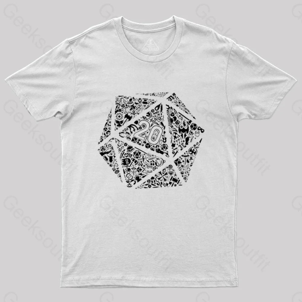 Mosaic D20 T-Shirt White / S