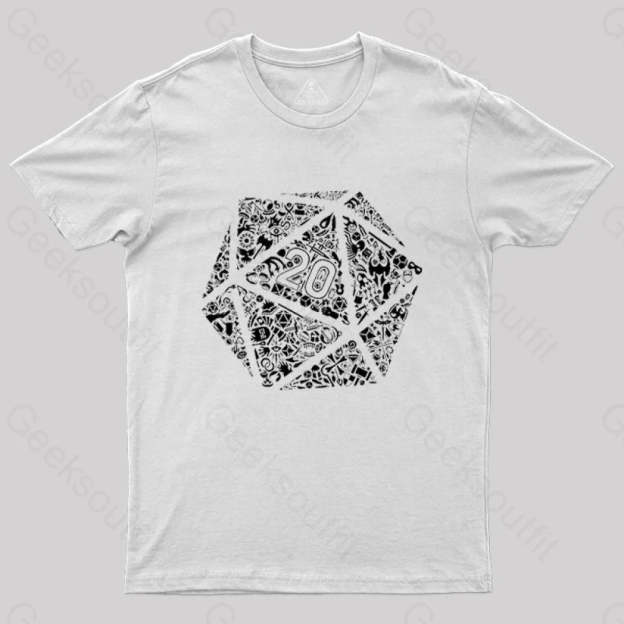 Mosaic D20 T-Shirt White / S