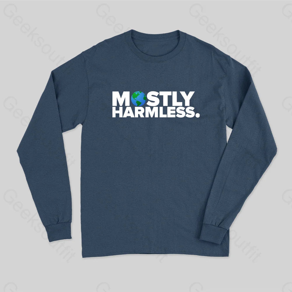 Mostly Harmless Long Sleeve T-Shirt Navy / S
