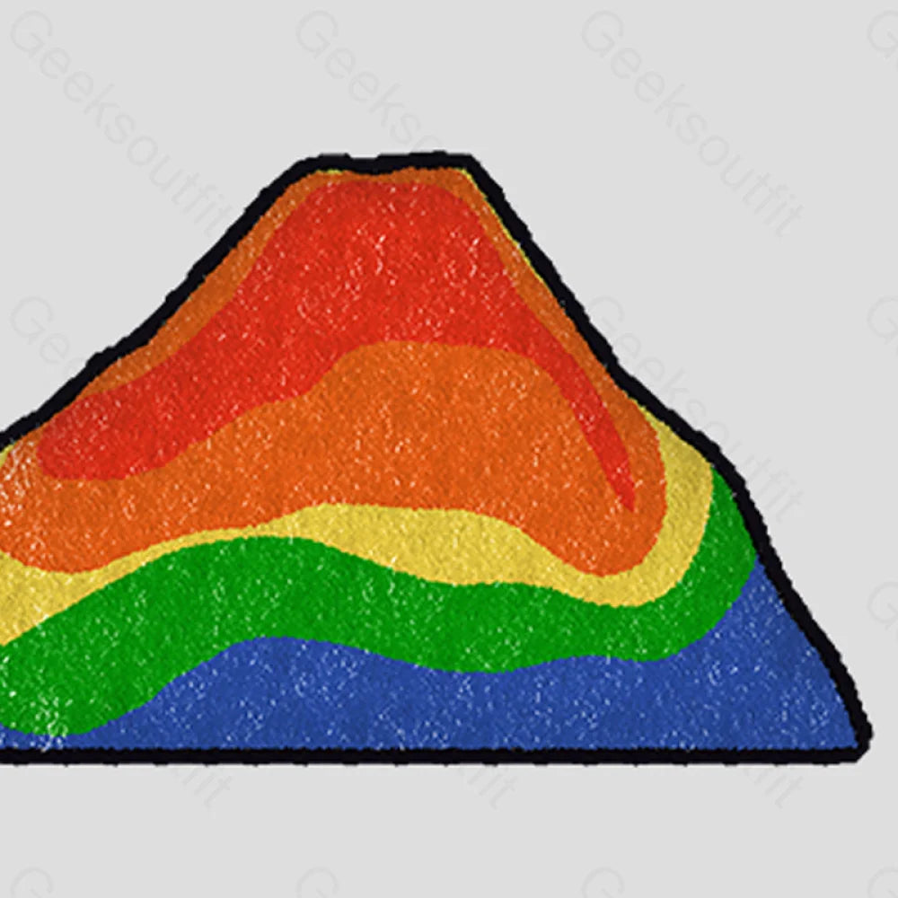 Mountains Of Mordor Heat Map Funny Imitation Wool Rug