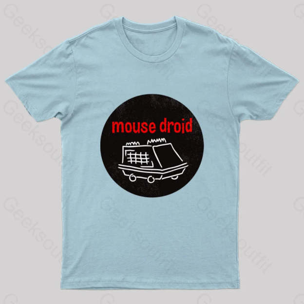 Mouse Droid Nerd T-Shirt Light Blue / S