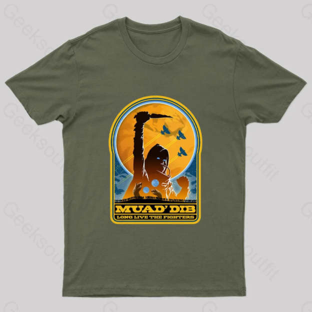 Muad’ Dib Nerd T-Shirt Army Green / S