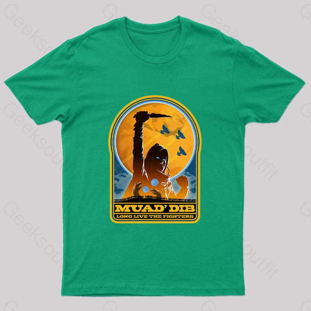 Muad’ Dib Nerd T-Shirt Green / S