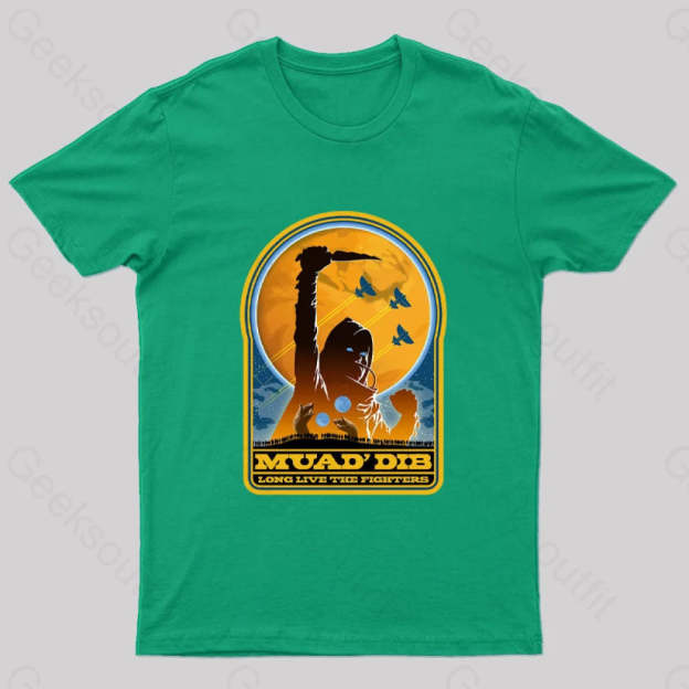 Muad’ Dib Nerd T-Shirt Green / S
