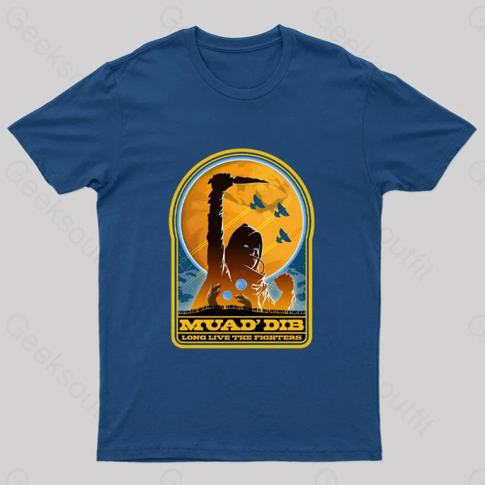 Muad’ Dib Nerd T-Shirt Navy / S