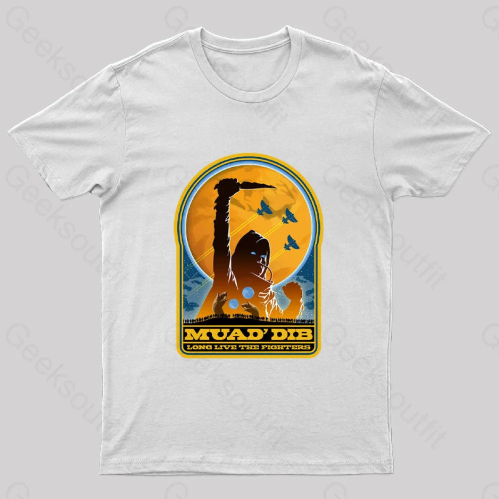 Muad’ Dib Nerd T-Shirt White / S