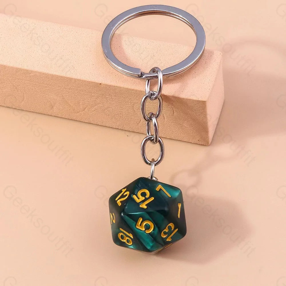 Multi-Sided Dice Keychain 1