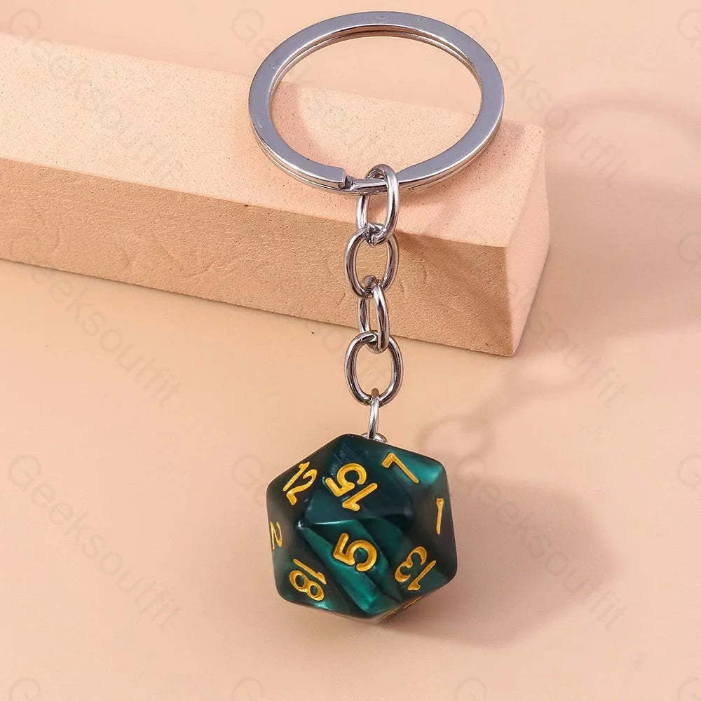 Multi-Sided Dice Keychain 1