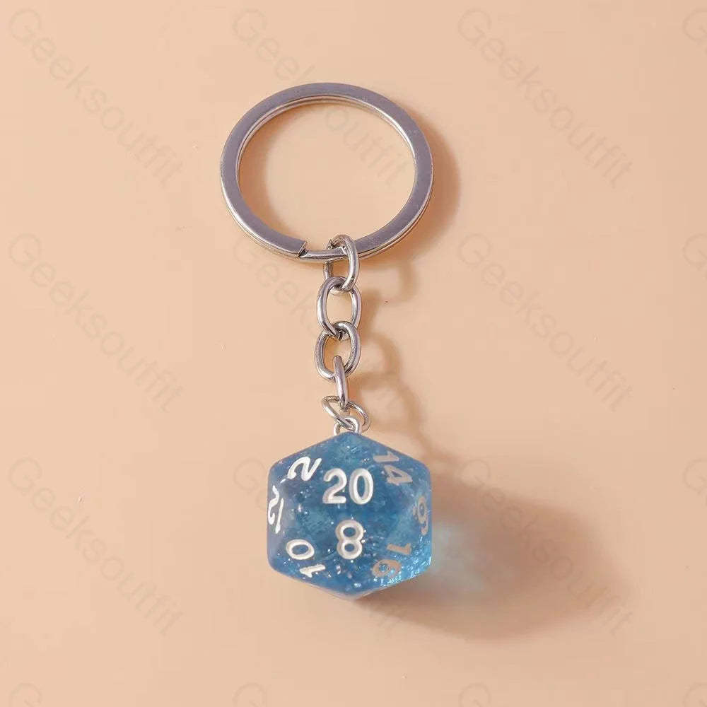 Multi-Sided Dice Keychain 3