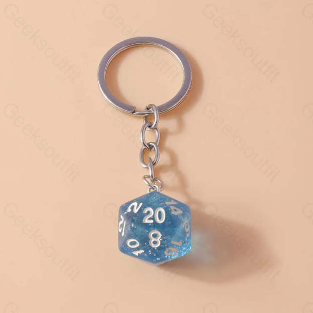 Multi-Sided Dice Keychain 3