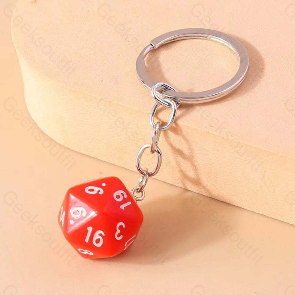 Multi-Sided Dice Keychain 4