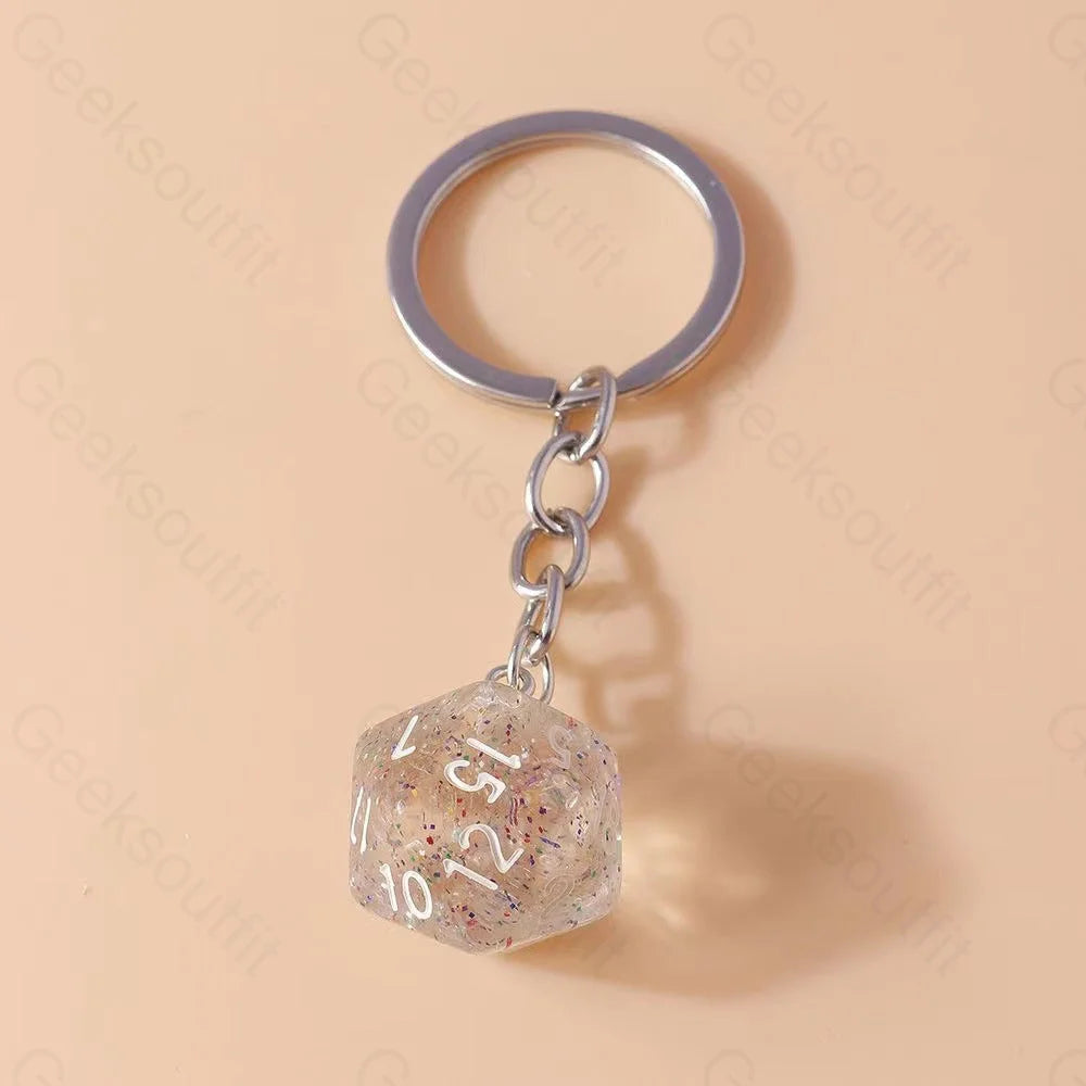 Multi-Sided Dice Keychain 5