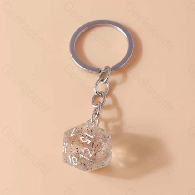 Multi-Sided Dice Keychain 5