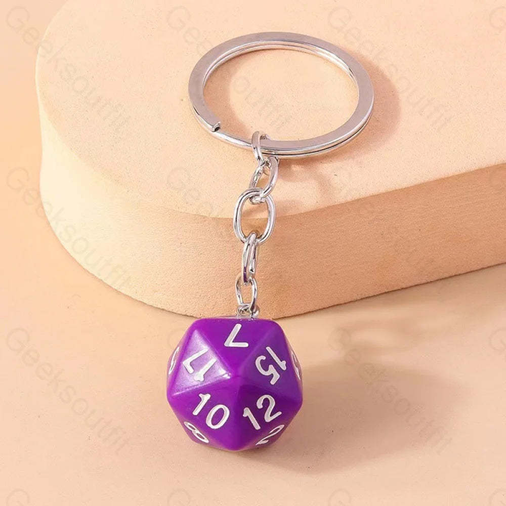 Multi-Sided Dice Keychain 7