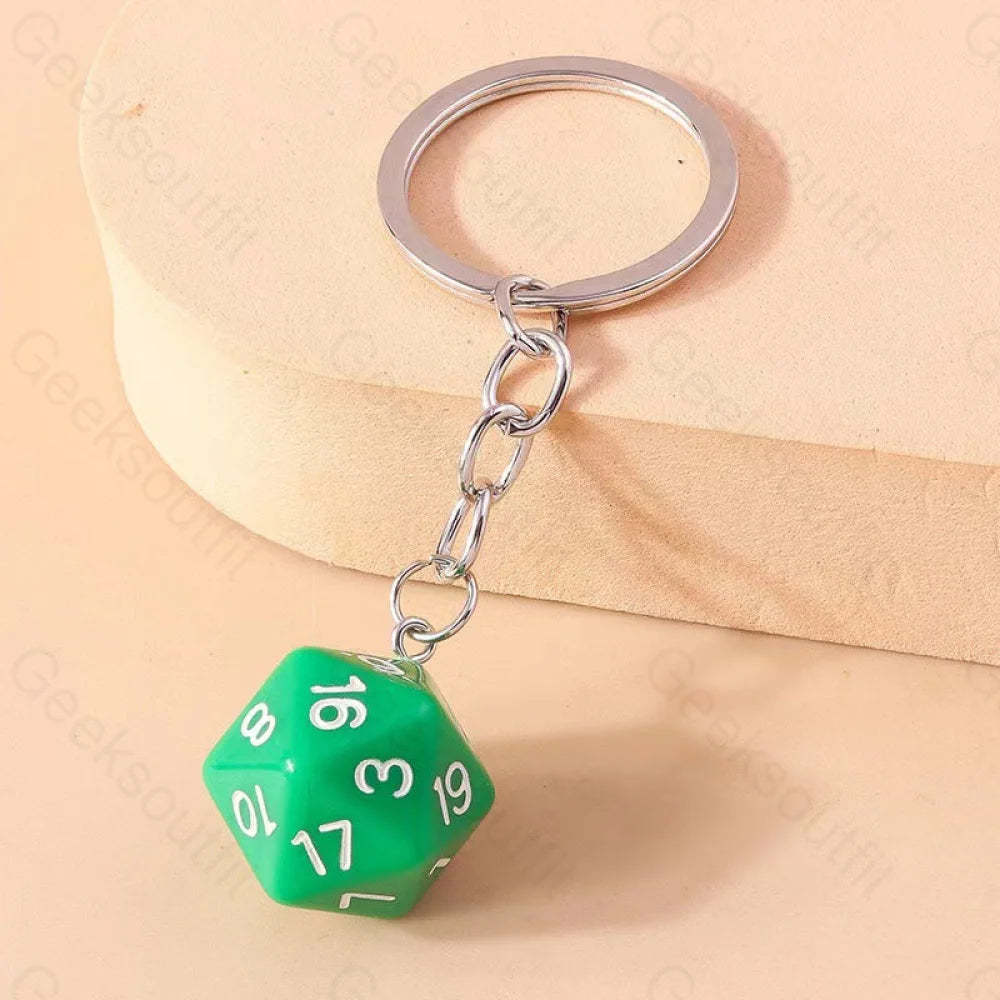 Multi-Sided Dice Keychain 8